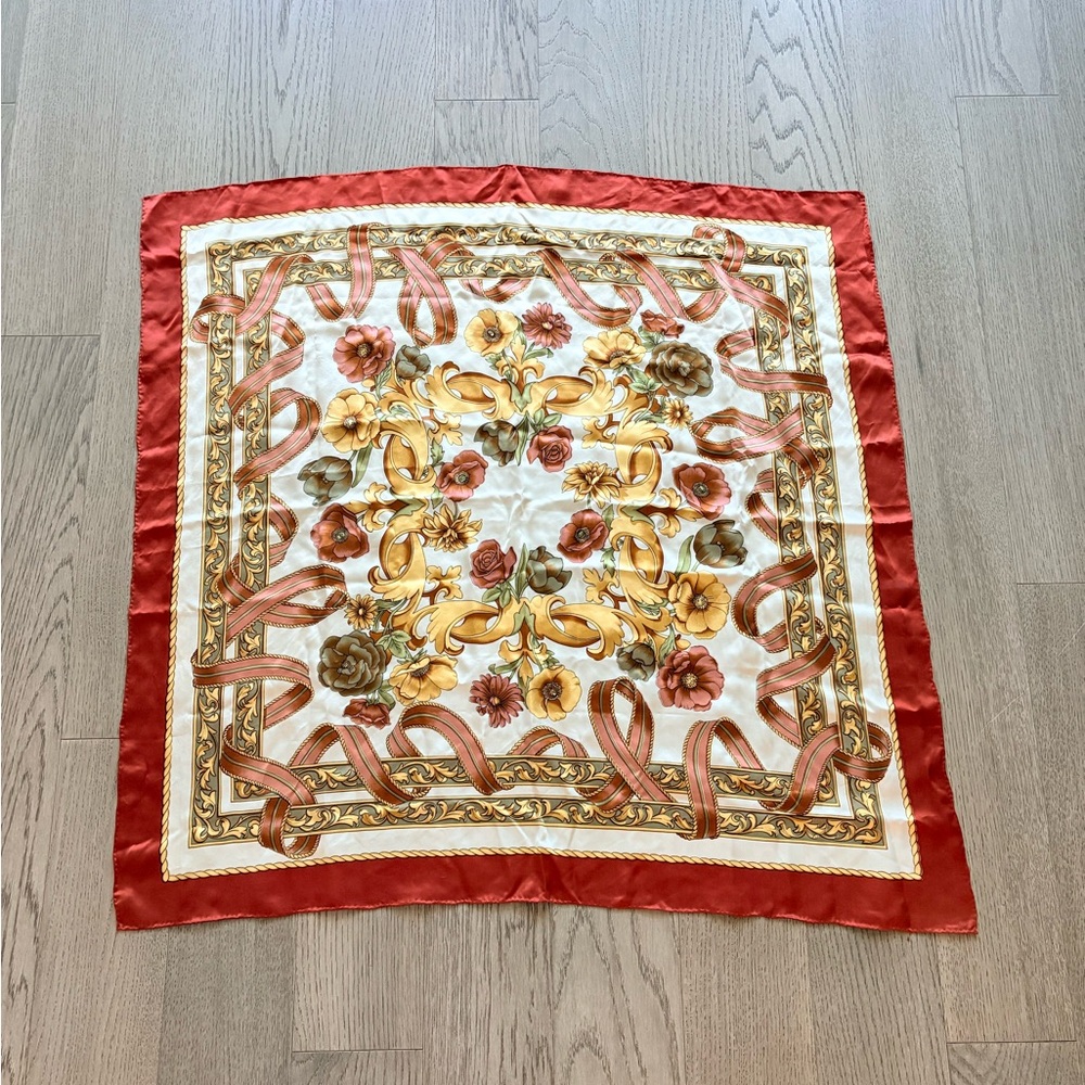 Floral Silk Scarf